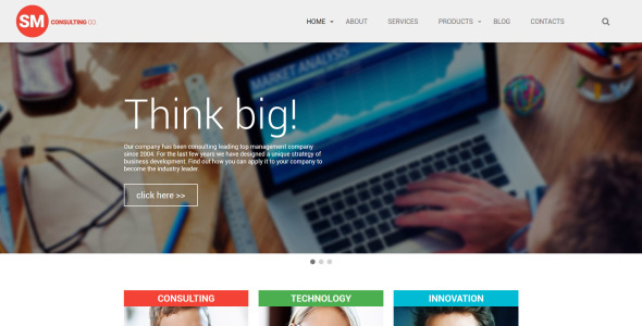 sm consulting co шаблон веб-сайта