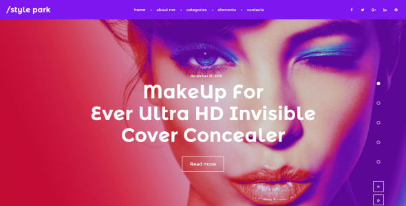 шаблон модного сайта