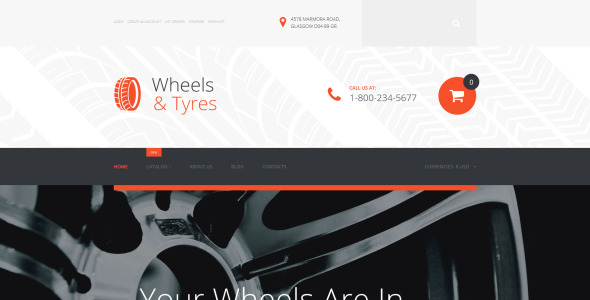шаблон virtuemart wheels &amp; tires