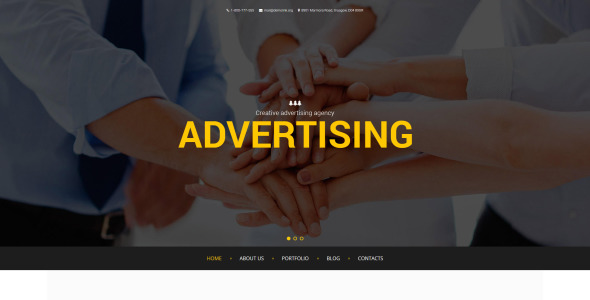 рекламный шаблон drupal