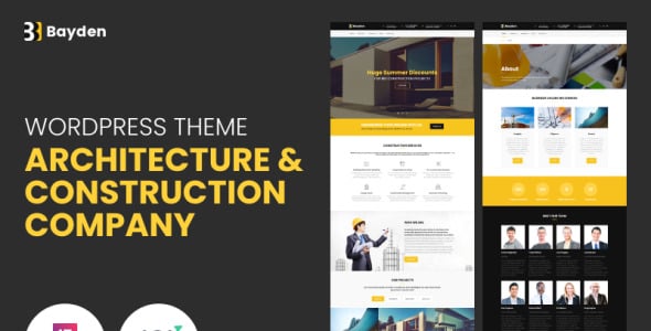 архитектура и строительство компании отзывчивый wordpress тема