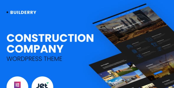 строительная компания wordpress тема