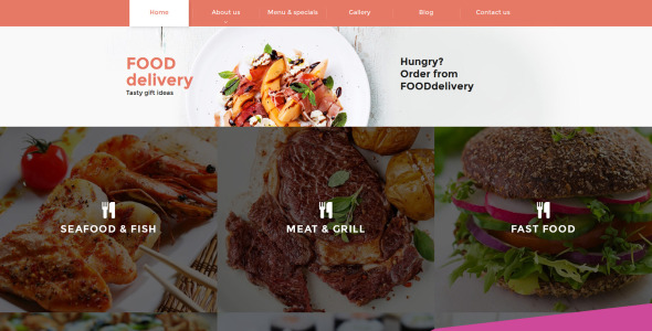 кейтеринг moto cms 3 шаблон