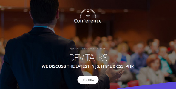 шаблон конференции moto cms 3