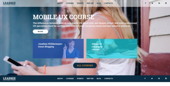 шаблон education moto cms 3