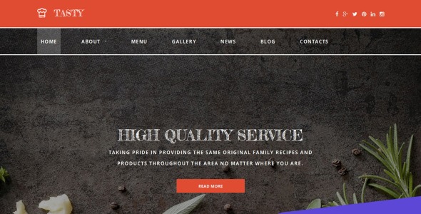 онлайн ресторан moto cms 3 шаблон