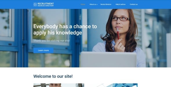 шаблон сайта рекрута