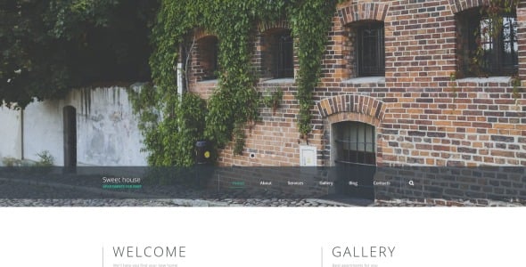 шаблон сайта sweet house