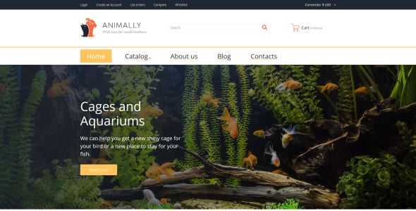 шаблон animally virtuemart