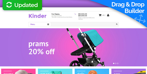 шаблон электронной коммерции baby store motocms