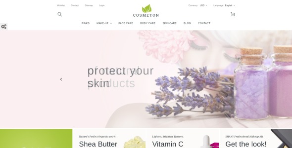 тема prestashop по уходу за кожей