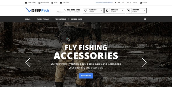 deepfish magento тема