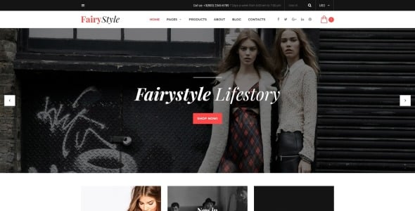 шаблон сайта fairystyle