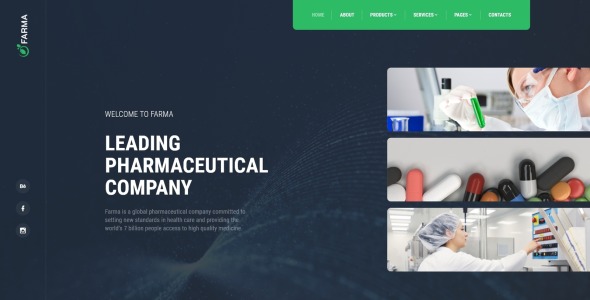 аптека многостраничный чистый bootstrap html шаблон сайта