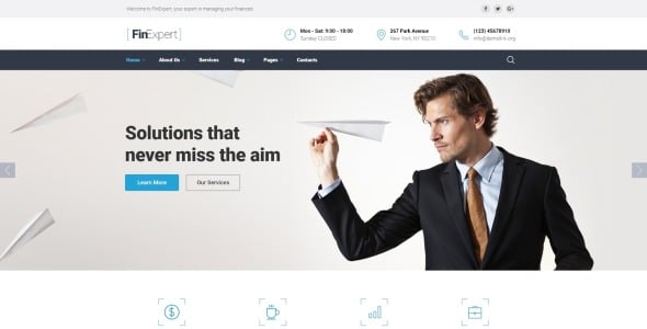 шаблон сайта финансового консультанта