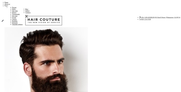 парикмахерская отзывчивый шаблон joomla