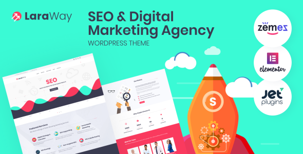 seo & digital marketing agency wordpress тема