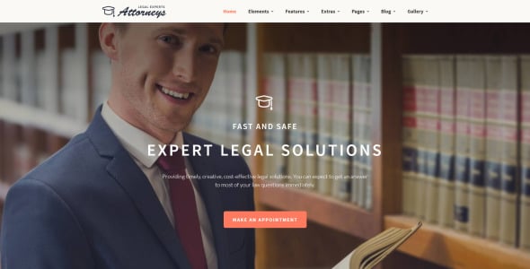 отзывчивый шаблон сайта юридической фирмы