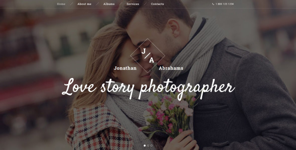 фотограф портфолио адаптивный шаблон сайта