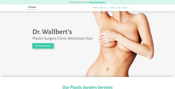 пластическая хирургия wordpress тема