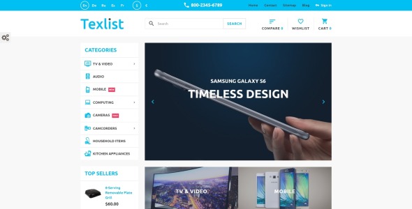 тема texlist prestashop