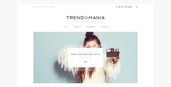 стиль жизни и мода блог wordpress тема