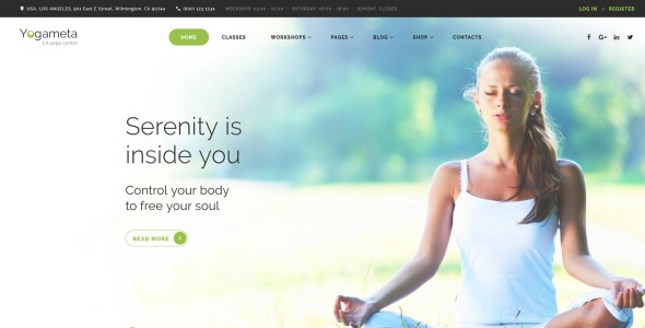 шаблон сайта yogameta