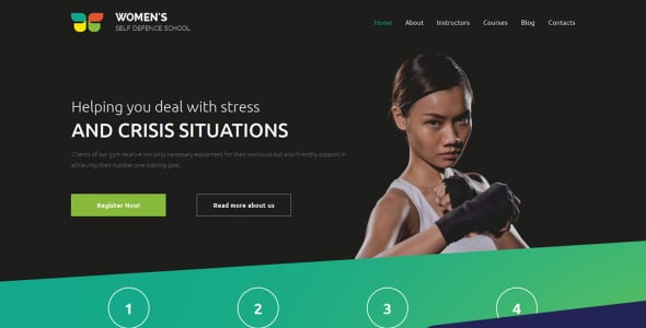 лучший шаблон боевых искусств moto cms 3