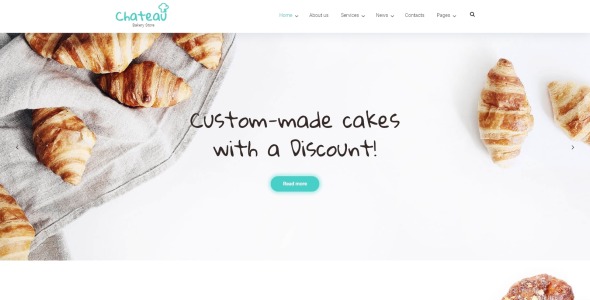 хлебобулочные изделия и квитанции wordpress тема