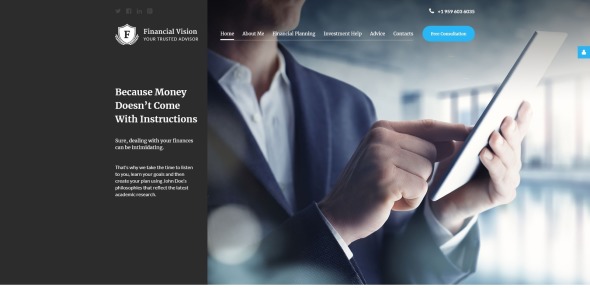 финансовый совет шаблон joomla