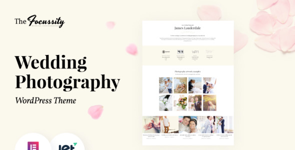 свадебная фотография wordpress тема