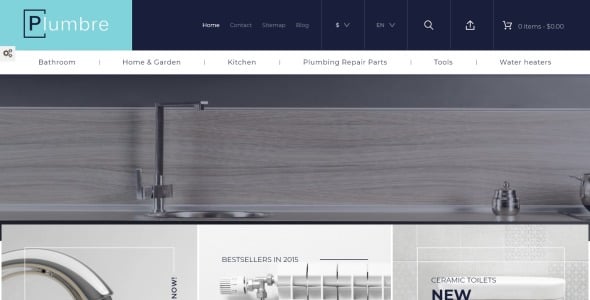 сантехника prestashop тема