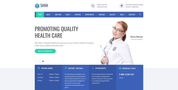 medical clean адаптивный шаблон сайта