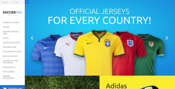 шаблон soccerpro virtuemart