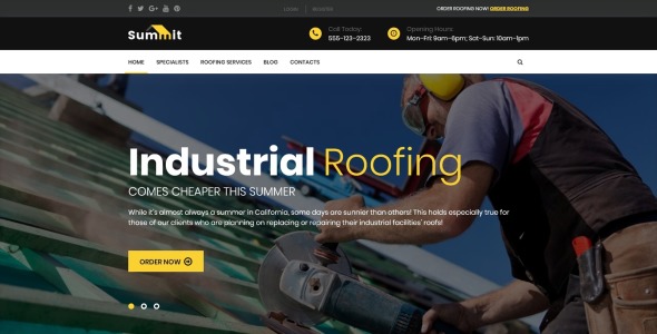 кровля отзывчивая тема wordpress