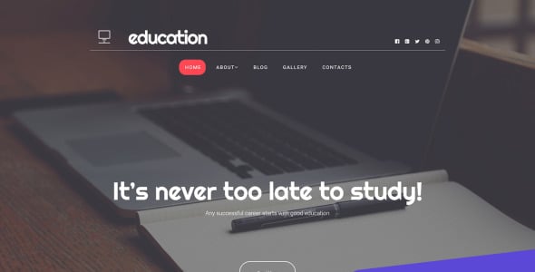 шаблон образовательного портала moto cms 3