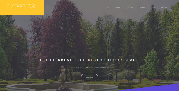 ландшафтный шаблон moto cms 3