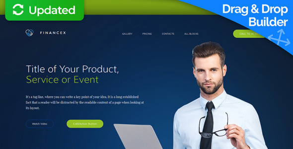 шаблон целевой страницы "бизнес и услуги"