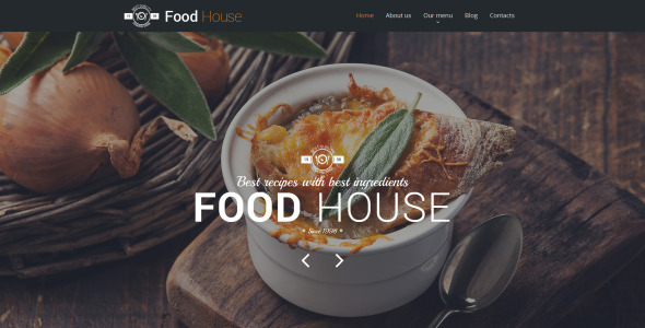 food &amp; drink moto cms html шаблон
