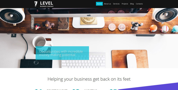 простой бизнес moto cms 3 шаблон