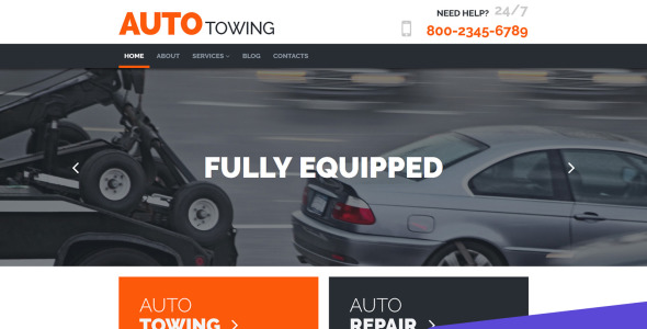 шаблон автосервиса moto cms 3