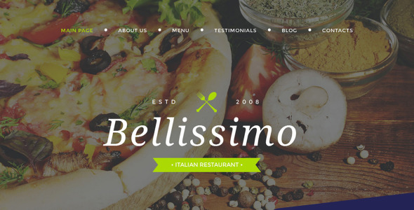 красивый ресторан moto cms 3 шаблон