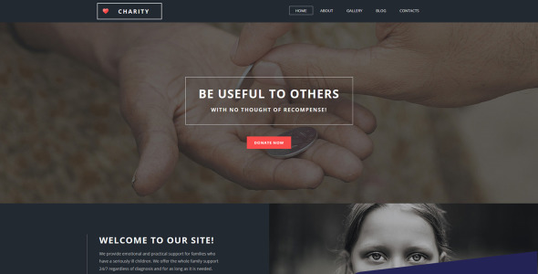 лучший благотворительный шаблон moto cms 3