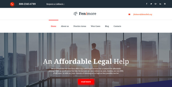 юридическая фирма moto cms 3 шаблон