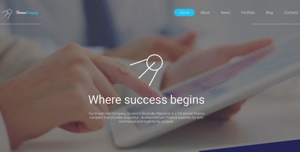 финансовая компания moto cms 3 шаблон