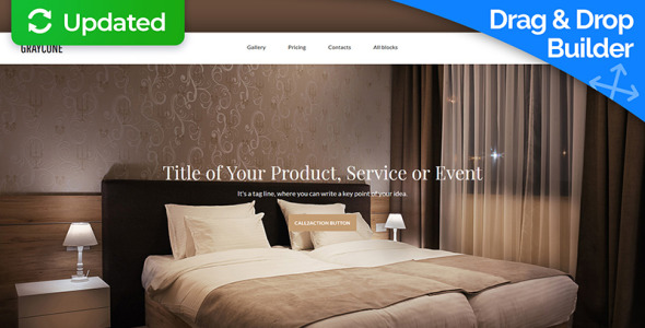 шаблон целевой страницы отелей