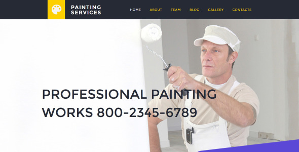 услуги покраски moto cms 3 шаблон