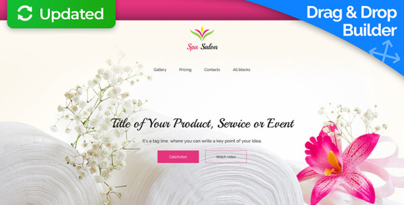 шаблон целевой страницы массажного салона