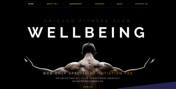 фитнес клуб moto cms 3 шаблон