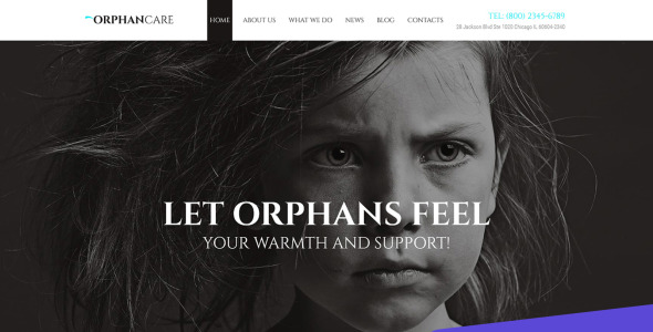 шаблон child charity moto cms 3